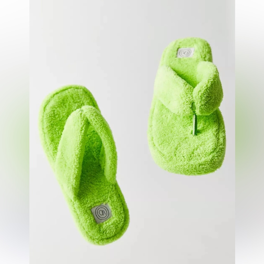 Urban Outfitters Puffy Terrycloth Thong Sandal